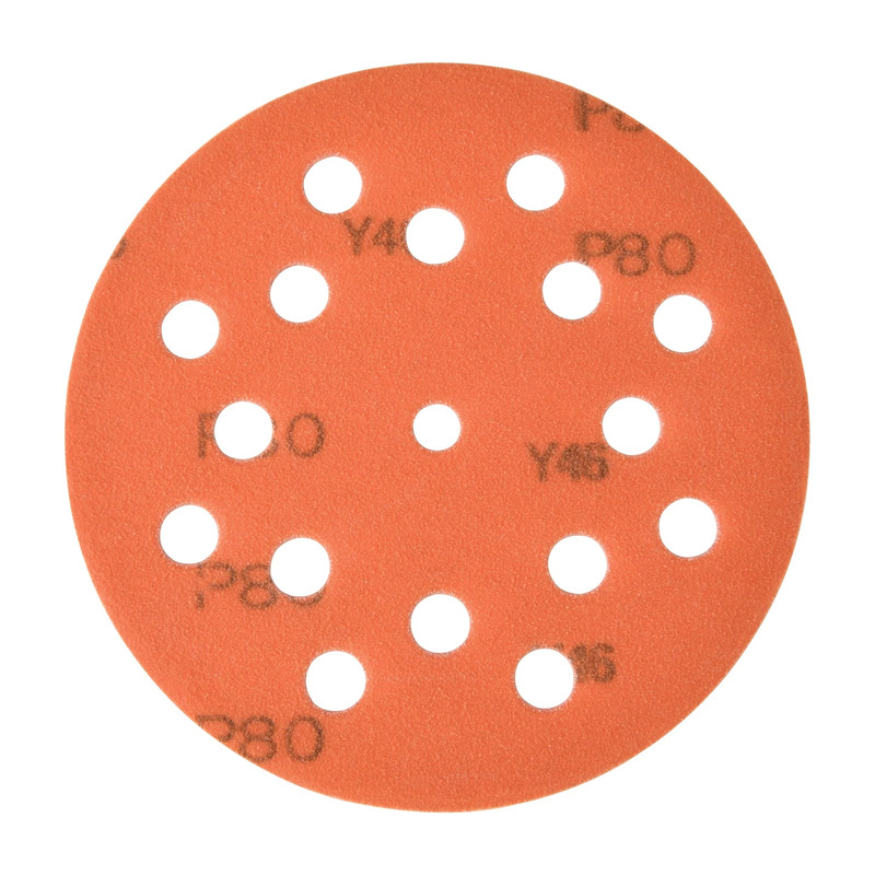 Extreme Orange 5" Sanding Disc - Grit:80 Grit - Pieces:10-Piece